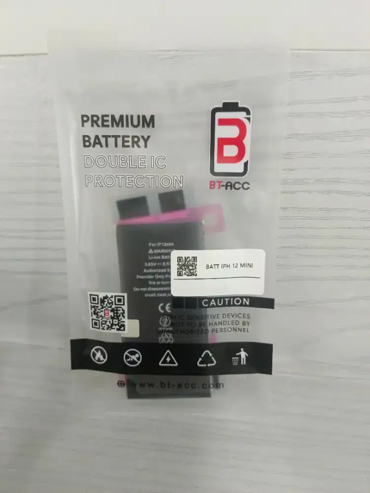 Baterai iphone 12mini double ic