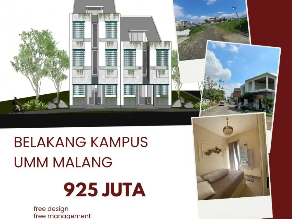 Kost Siap Bangun Belakang Kampus Muhammadiyah Malang, Favorit Mahasiswa