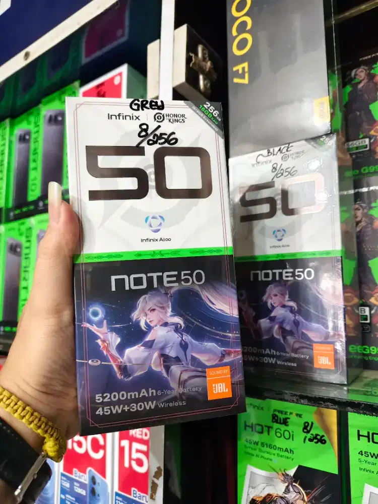 Infinix note 50 8/256 promo garansi 1 tahun new