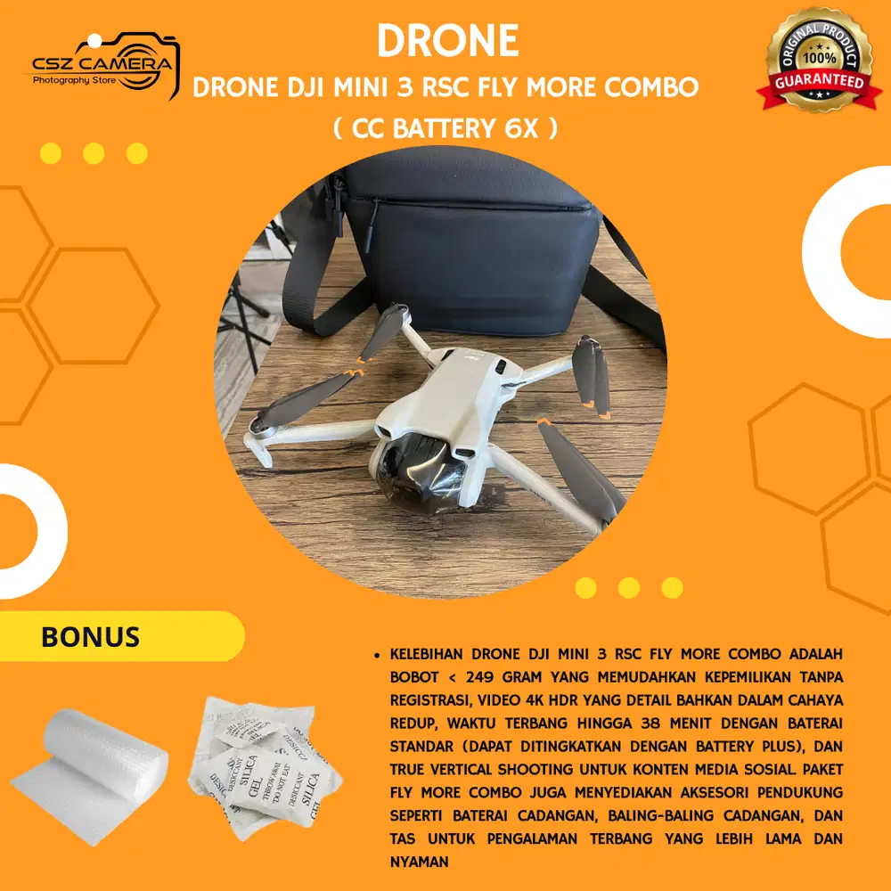 Drone Dji Mini 3 RSC Fly More Combo