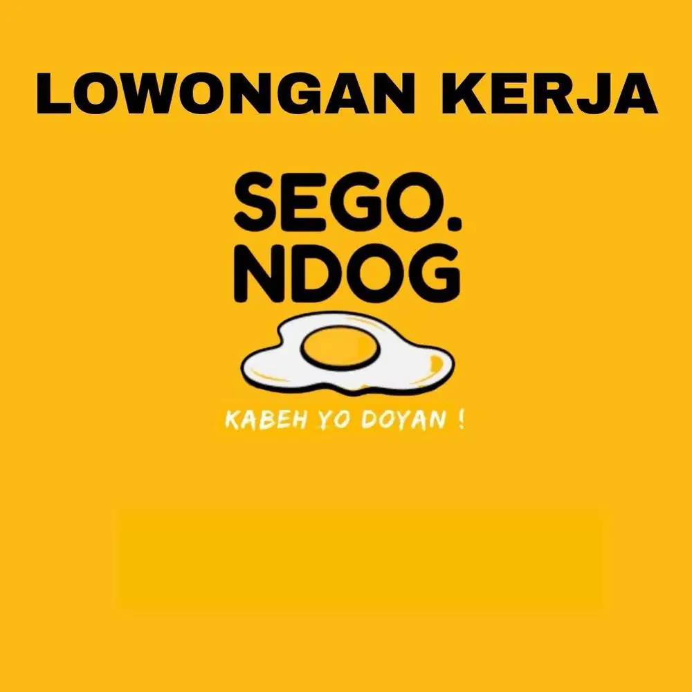 Lowongan Kerja Jaga Stand Sego Ndog Surabaya Pusat Shift Malam