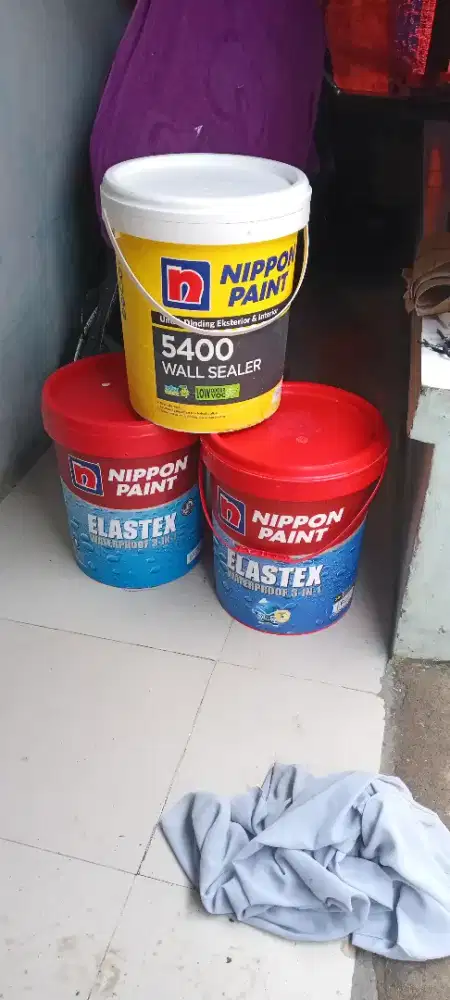 Cat putih dan cat dasar nippon paint