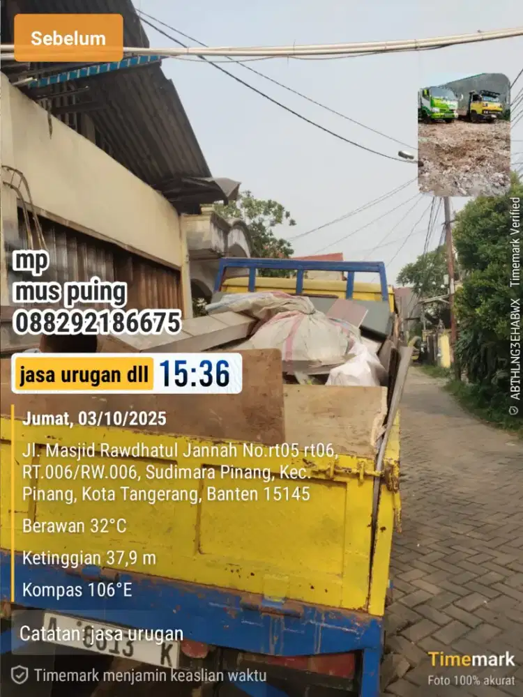 JASA BUANG PUING & SAMPAH PROYEK