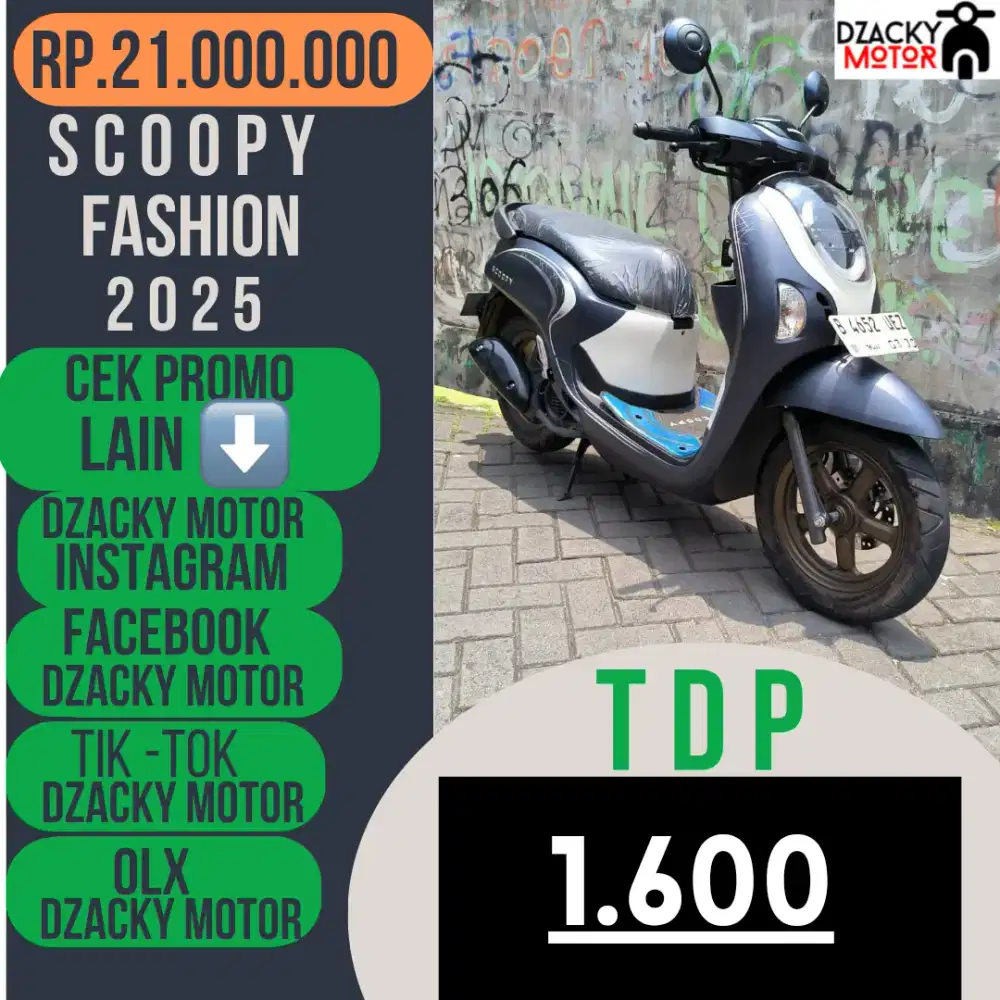 SCOOPY FASHION BLUE 2025 SECOND BERKUALITAS