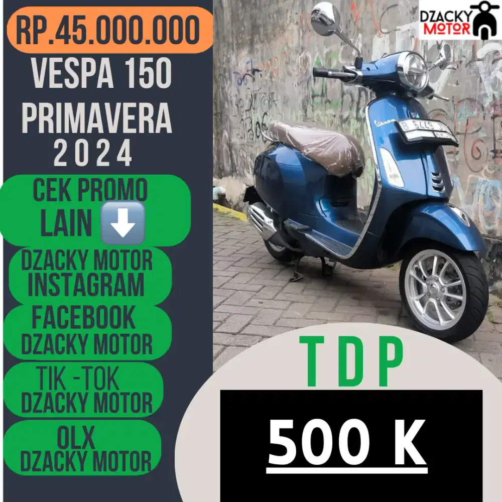 VESPA PRIMAVERA 150 ABS 2024 SECOND BERKUALITAS DP PROMO
