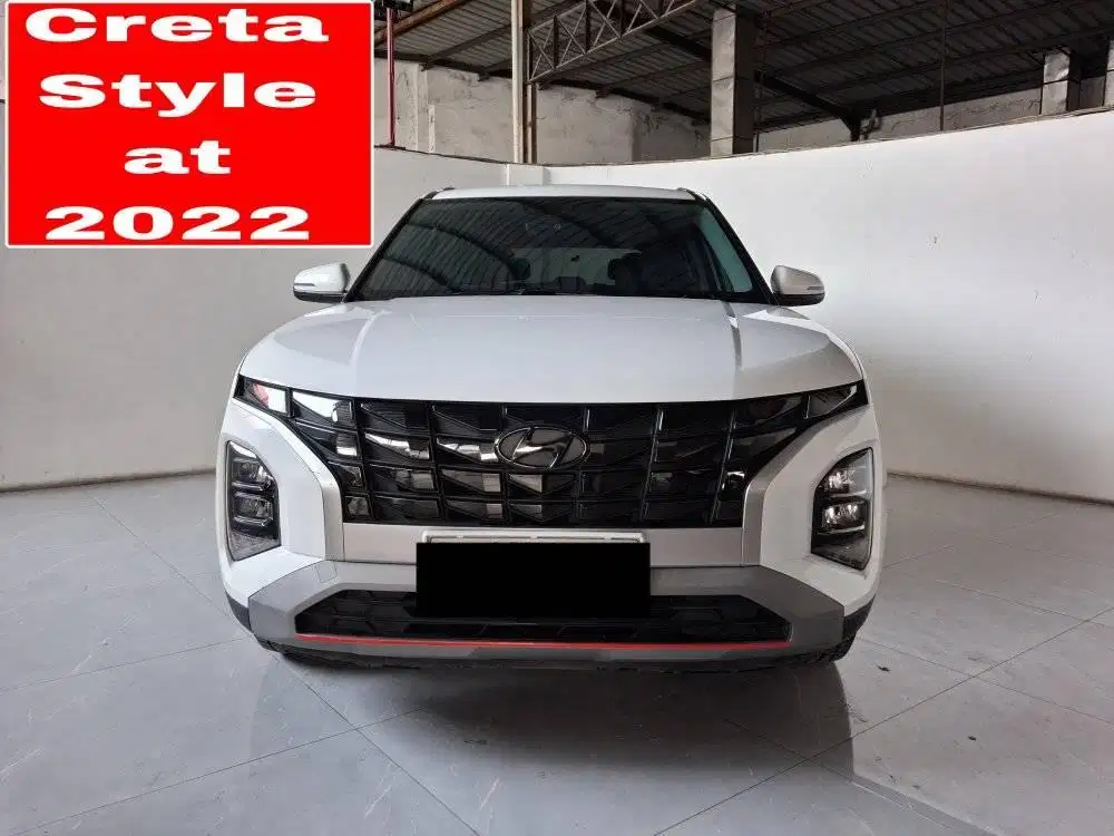 Hyundai Creta Style at 2022 km 17 rb plat jaksel genap