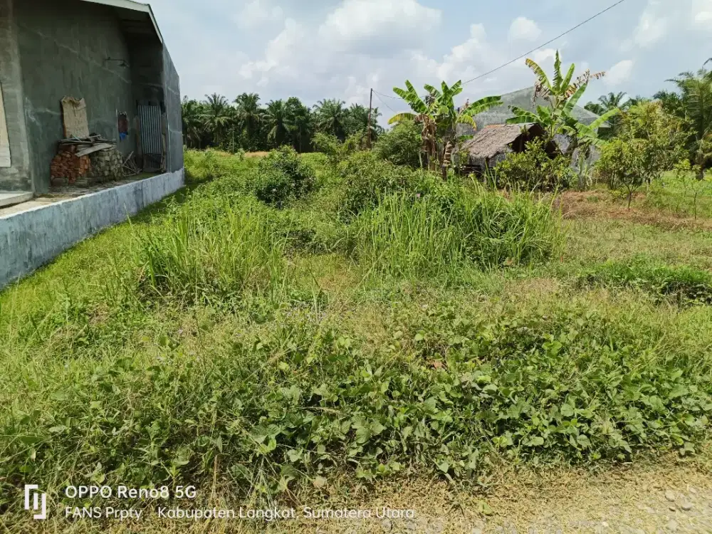 Dijual Tanah pinggir jalan utama Aspal lebar 7,5X20meter Cuma 49juta