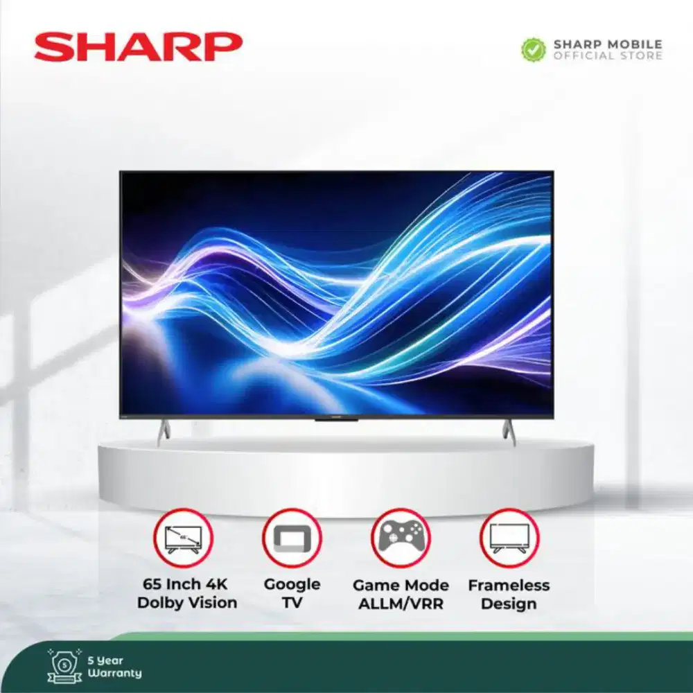 SHARP LED TV 65 inch 4K Google TV 4T-C65HJ6000I