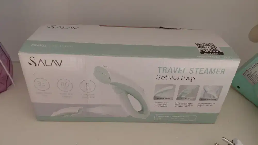 SALAV TRAVEL STEAMER. SETRIKA UAP TRAVEL PORTABLE. 95% BARUUU.