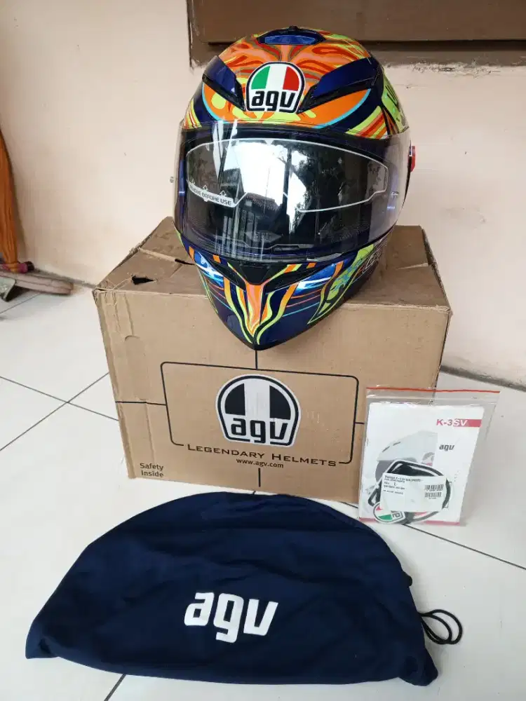 Helm AGV K3SV (Original, Fullset) mulusss, like new