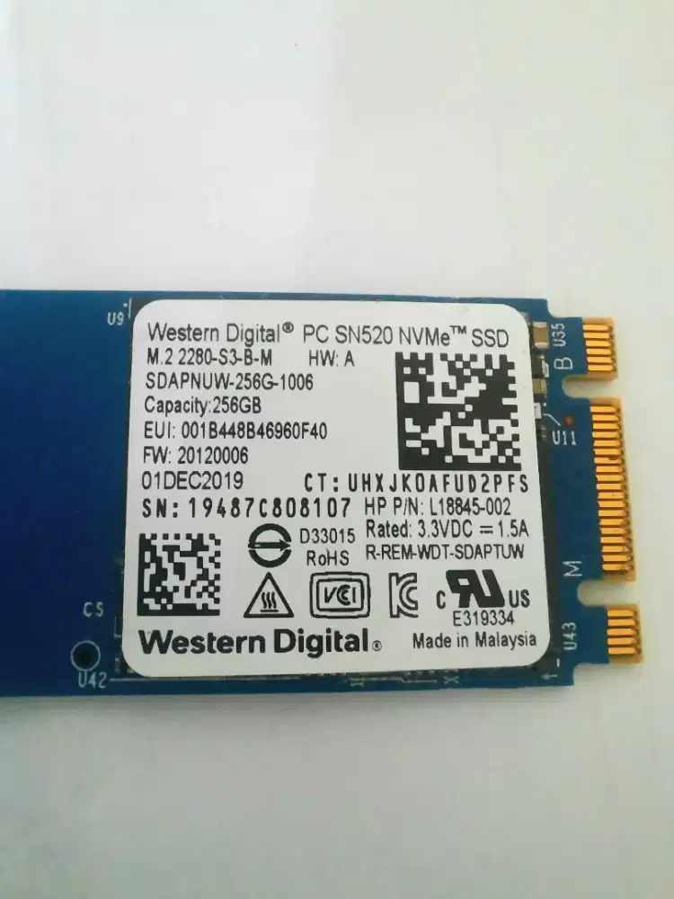 Ssd Nvme M2 256gb