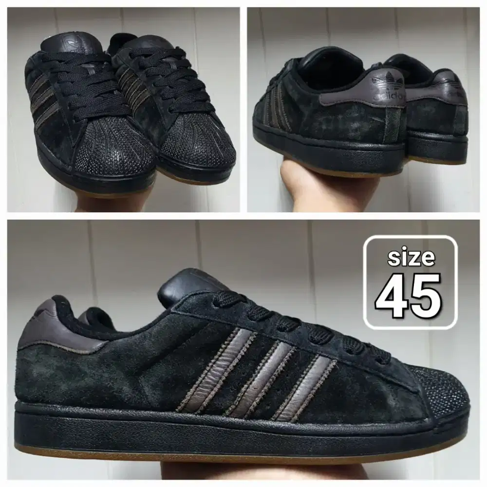 Sepatu Casual Sneaker Adidas Superstar Suede Original size 45 Second