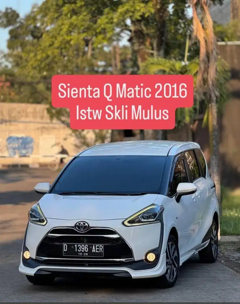 Sienta Q Matic 2016 pk an 2017 istw skli bdg murah