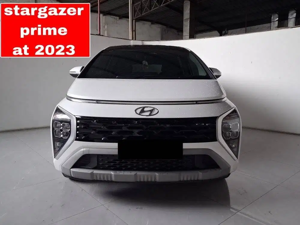 Hyundai Stargazer prime at 2023 plat bekasi km 25 rb