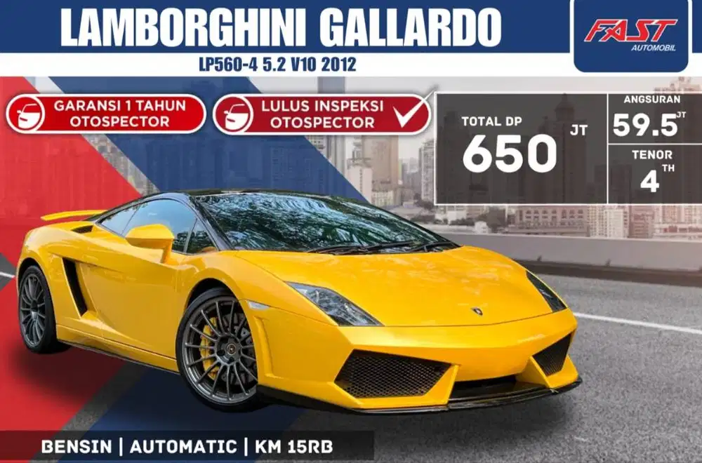 LAMBORGHINI GALLARDO LP560-4 5.2L V10 2012 LOW KM.15RB #F4ST