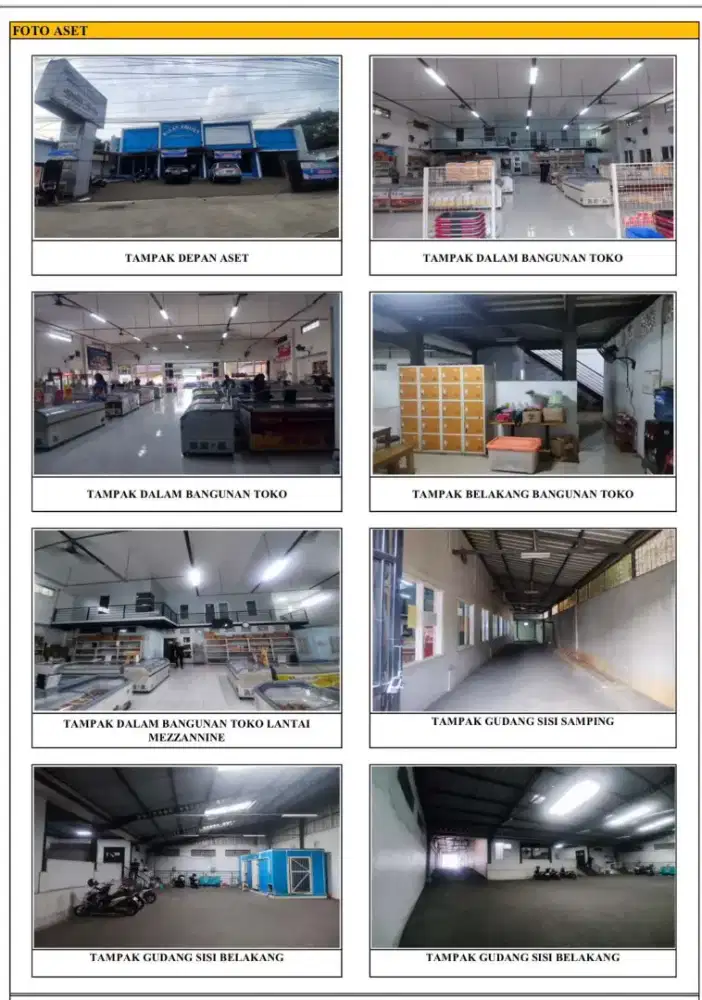 Di jual ex toko Frozen + gudang 2 lt