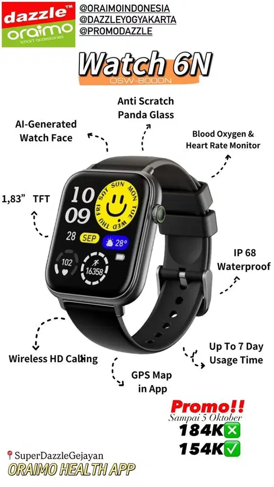 Smartwatch Oraimo OSW-8000N