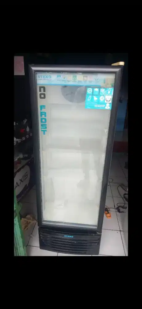 Jual showcase kulkas pendingin minuman ukuran 4 rak tanggung normal