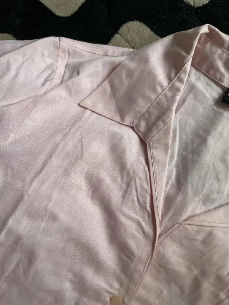 Kemeja Baby Pink Fit Body