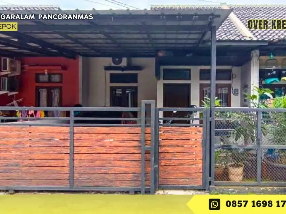 Rumah Over Kredit 89JT cicilan flat di Cagar Alam Depok dkt Stasiun