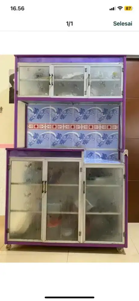 Rak piring aluminium susun