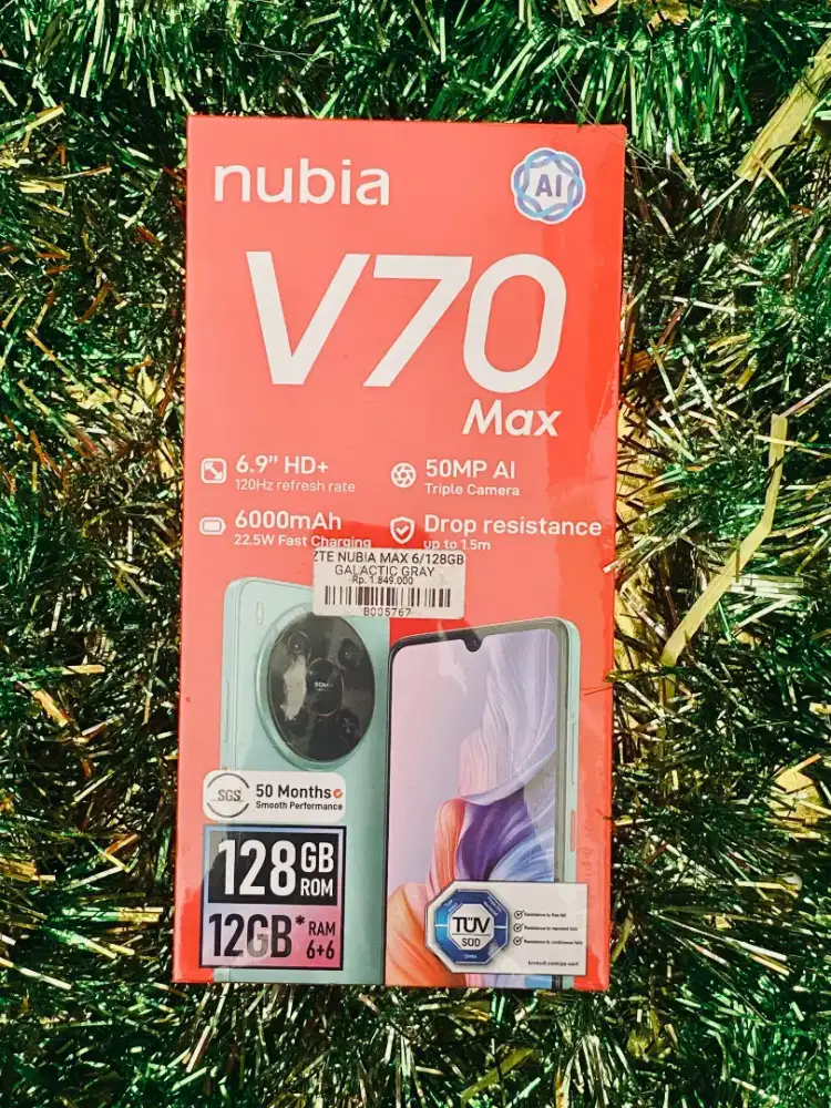 Nubia V70 Max 12gb / 128gb Bergaransi Resmi