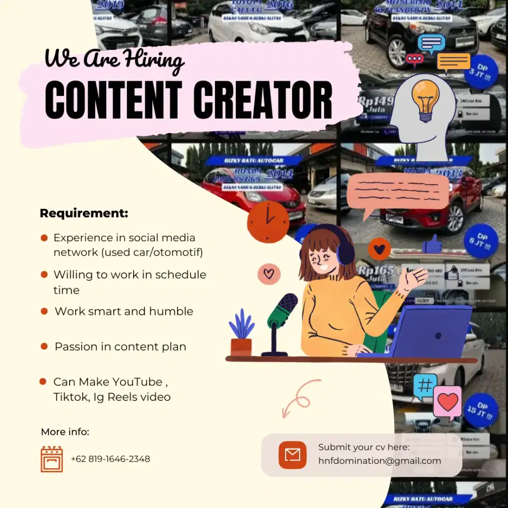 We're Hiring Content Creator
