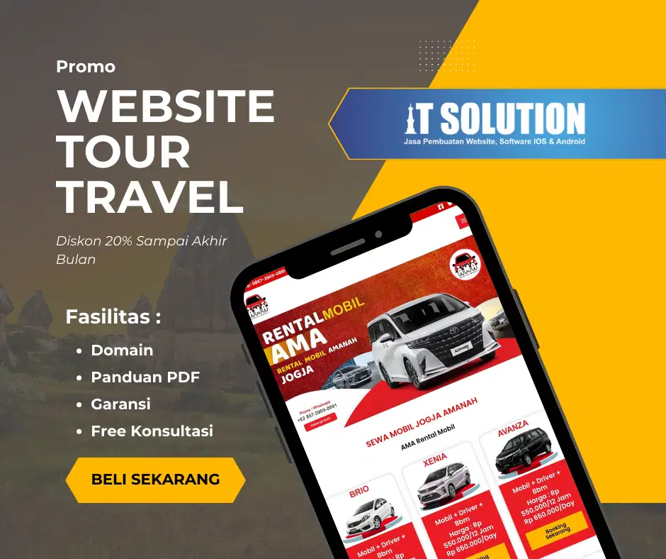 Website Tour & Travel | Fitur Paket Wisata & Booking Online