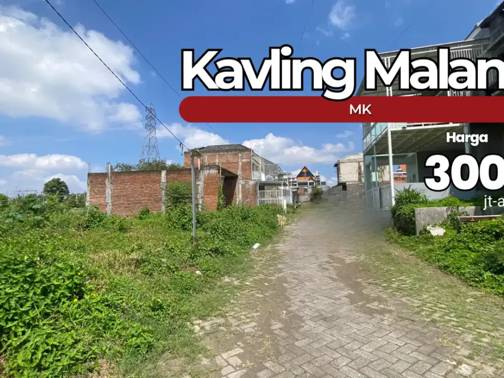 Tanah Kavling 78m² Mutiara Kampus Belakang UMM Cocok untuk Kost