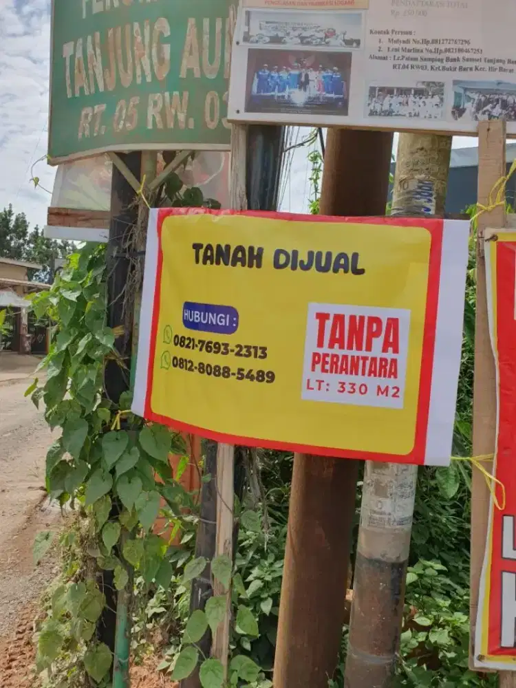 Tanah Dijual Lokasi Tanjung Barangan