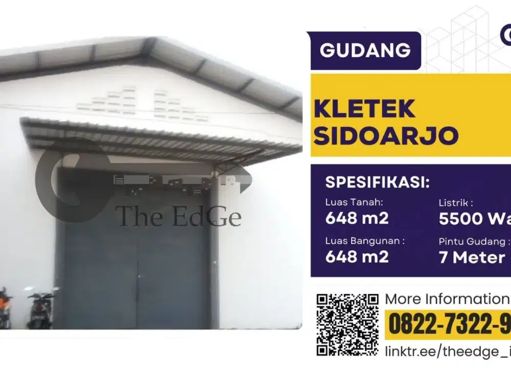 DISEWAKAN GUDANG SUPER STRATEGIS WARU KLETEK SIDOARJoO - The EdGe