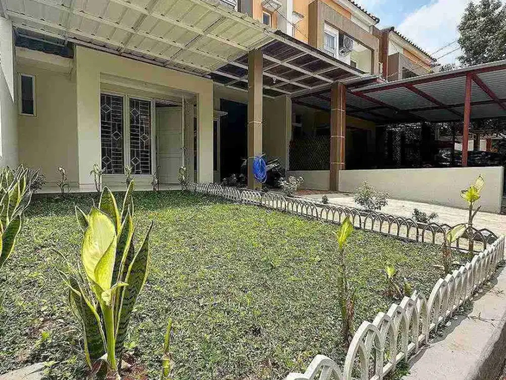 Rumah pondok melati siap huni 3 kamar tidur lahan luas bisa KPR DP 0% bebas banjir strategis jalan Raya hankam/kp sawah dan pintu tol Jatiwarna Bekasi