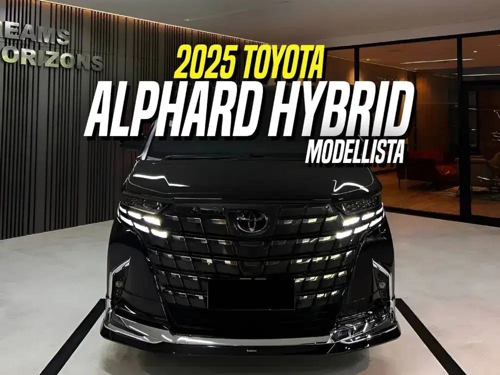 Toyota Alphard Hybrid Modellista 2025 HEV Black Hitam Modelista 2024