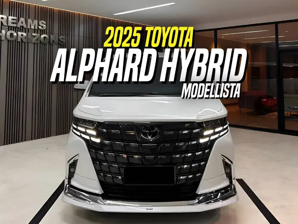 Toyota Alphard Hybrid Modellista 2025 HEV White Black Putih Modelista