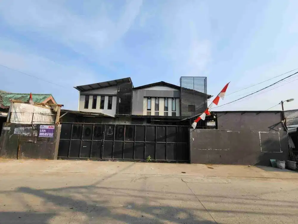 gudang jual di dekat bandara luas 602m2 bangunan 1000m2