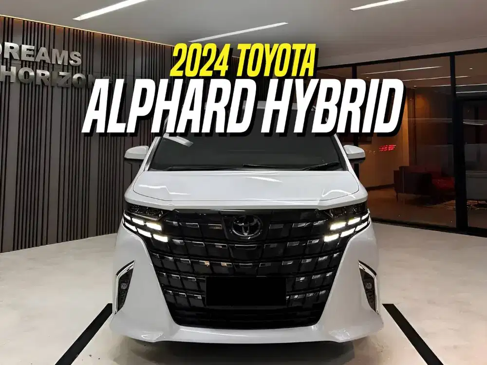 Toyota Alphard Hybrid 2024 HEV White on Black New Model Putih