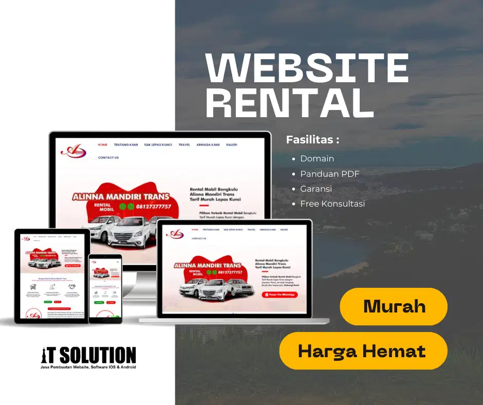 Jasa Pembuatan Website Rental – Profesional & Mudah Dipesan
