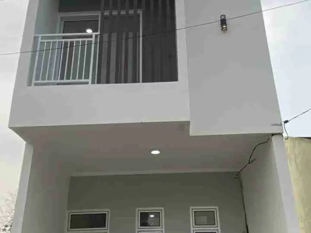 Rumah Cilodong murah 2 lantai 3 kamar tidur bisa KPR Askes strategis tol Juanda Depok