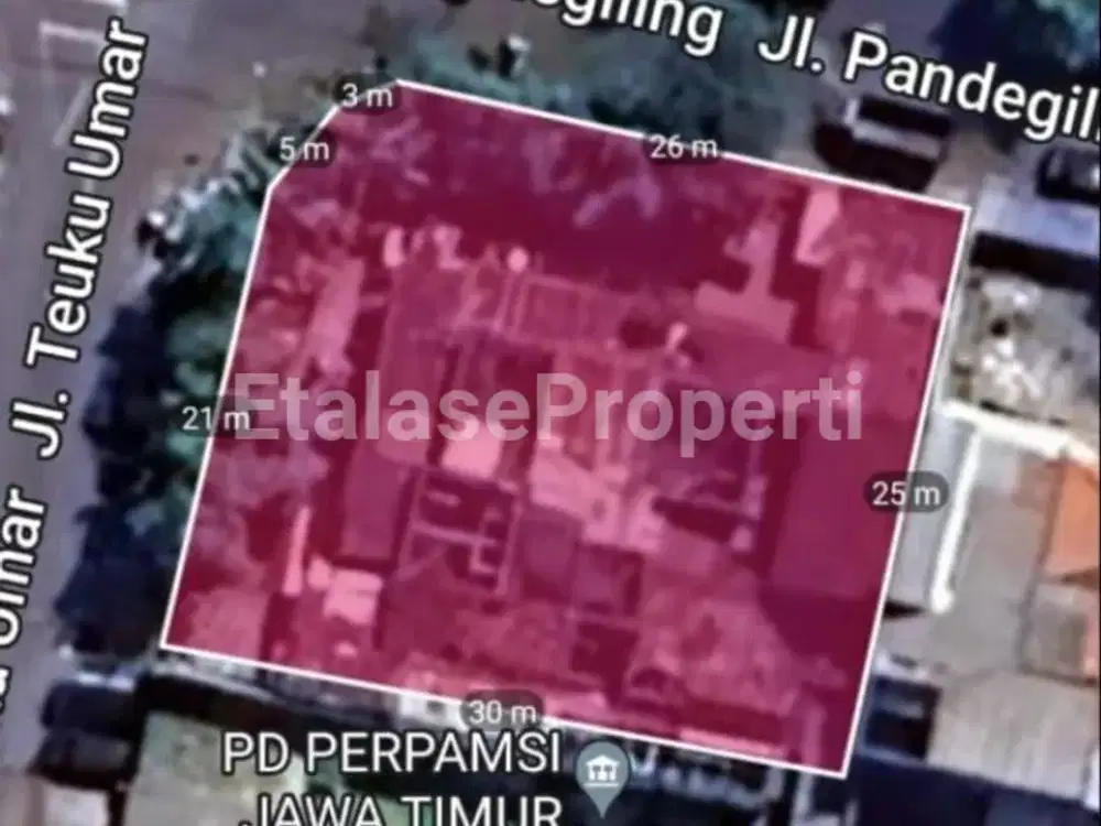Jual Rumah Hitung Tanah Di Jl. Pandegiling Surabaya Pusat