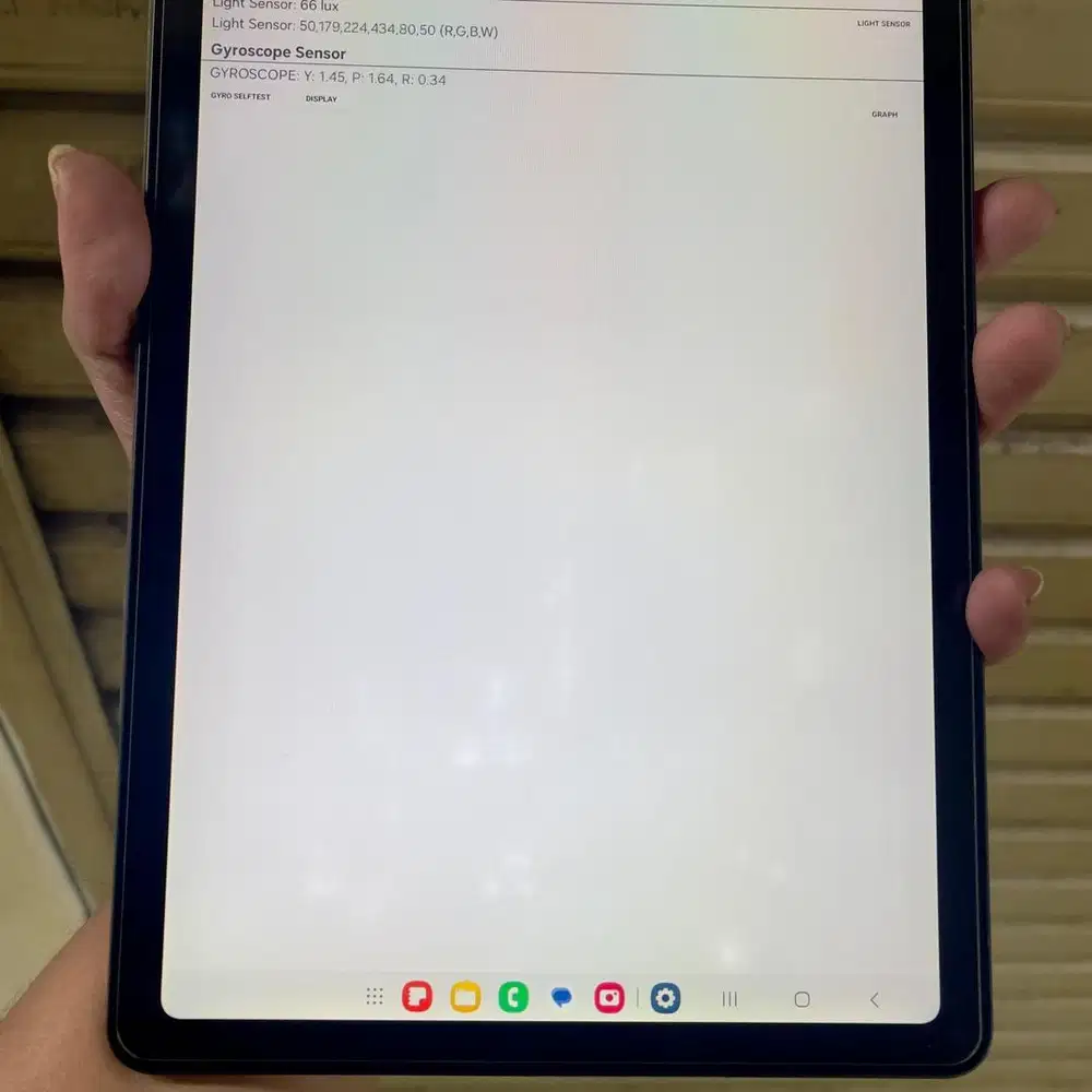 Samsung tab s6 lite ram 4 / 128 sein fullset ori white spot