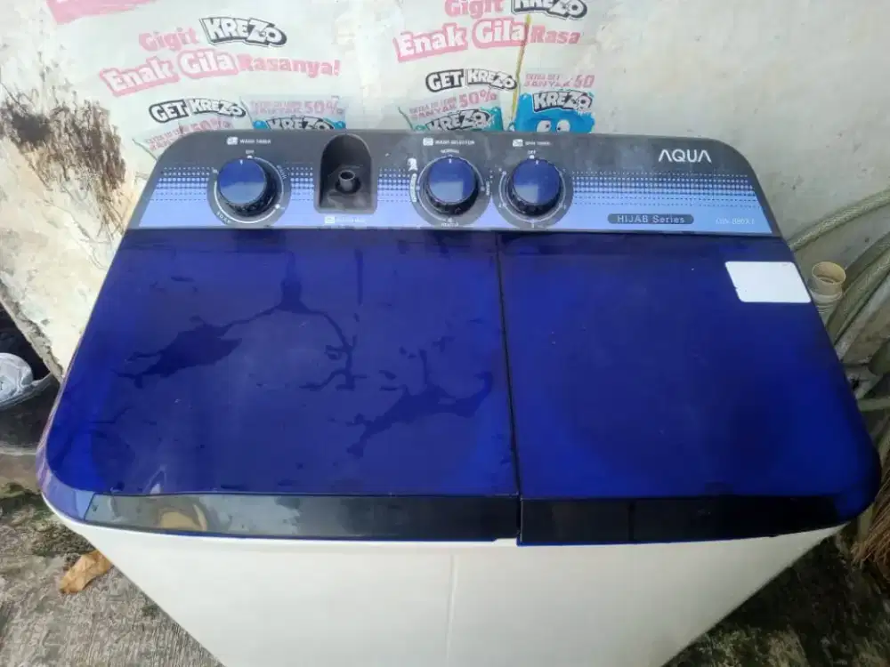 Dijual mesin cuci merk AQUA HIJAB