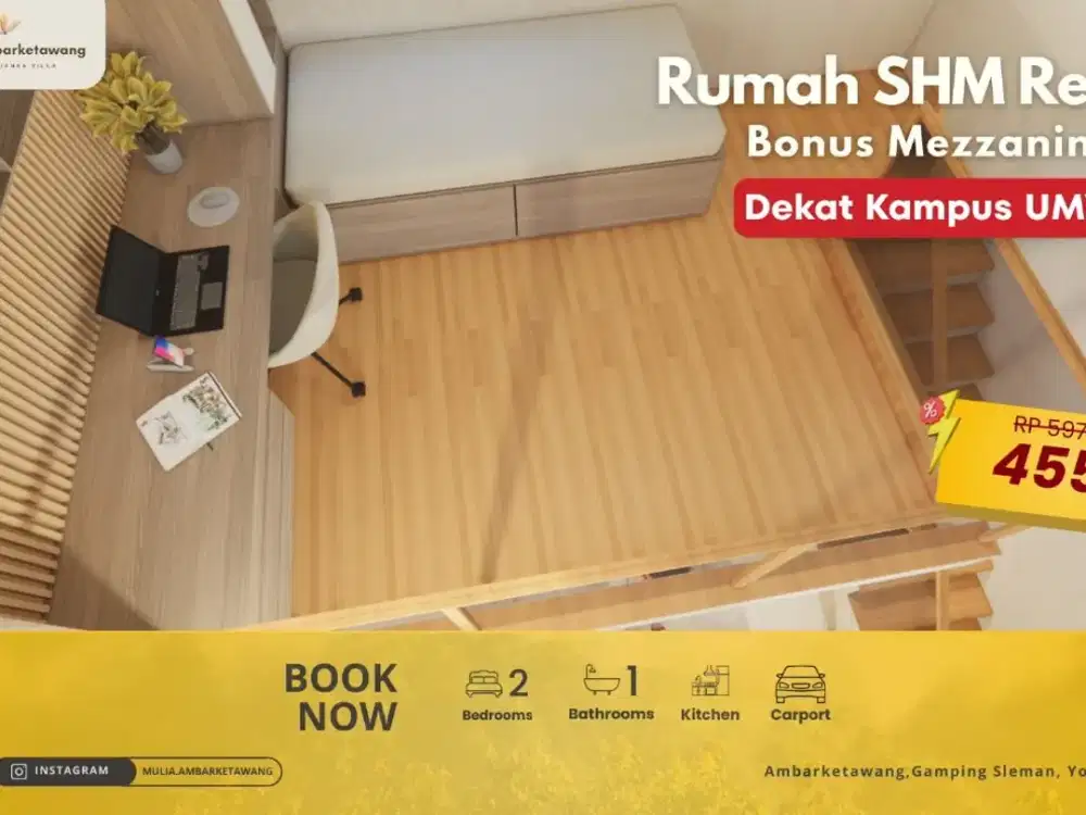rumah  Promo Terbatas  Dekat kampus UMY sleman
