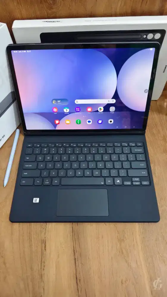 Samsung Tab S10 plus 5g 12/256 second Maret 2026 ada nota dan Keyboard