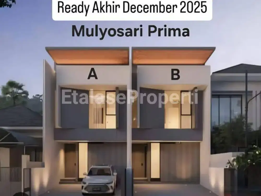 2 Unit, Rumah Baru Modern Di Mulyosari Prima