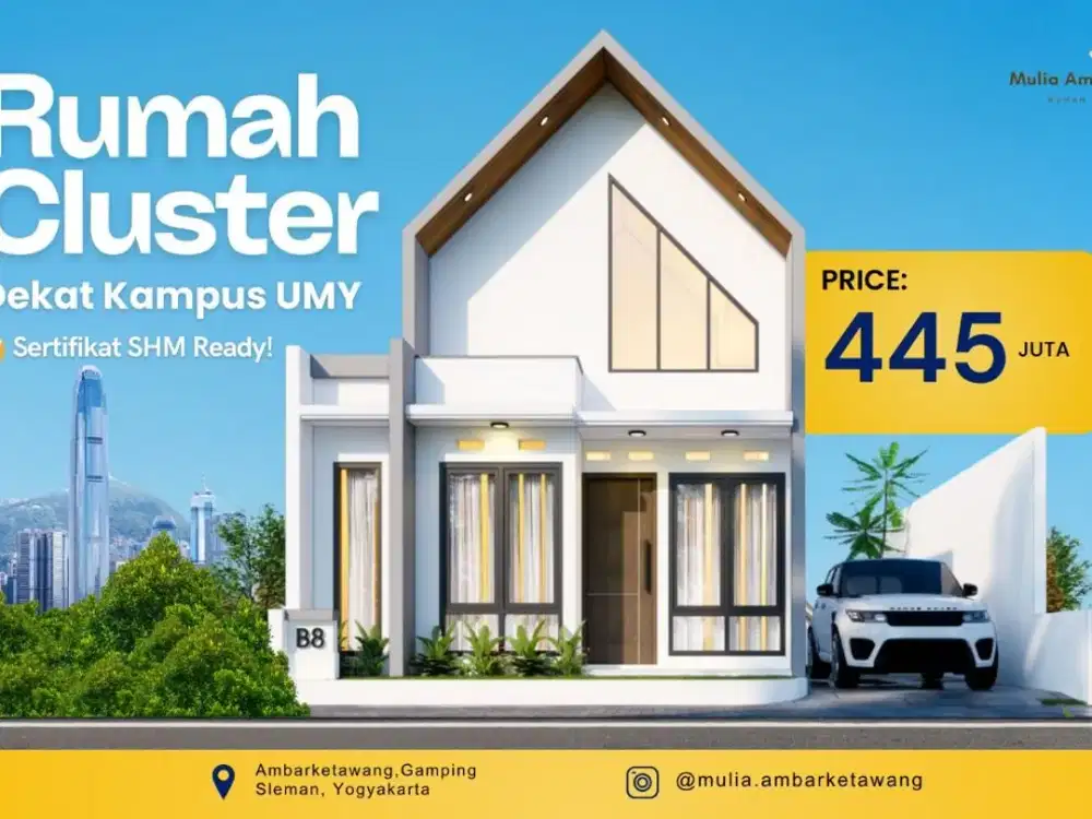 Rumah  Dekat  RS PKU Gamping gratis Biaya Ajb sleman