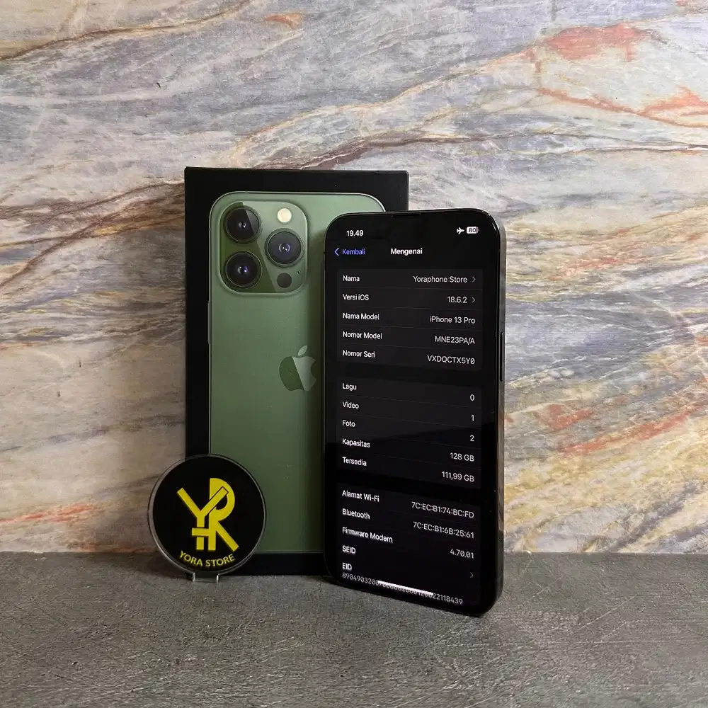 iPhone 13 Pro 128GB Alpine Green Second Garansi Resmi Fullset