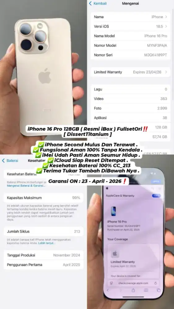 Iphone 16Pro 128Gb IBOX