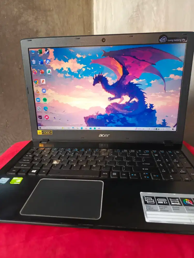 ACER CORE i7 GENERASI 7 SSD + VGA NVIDIA 940MX