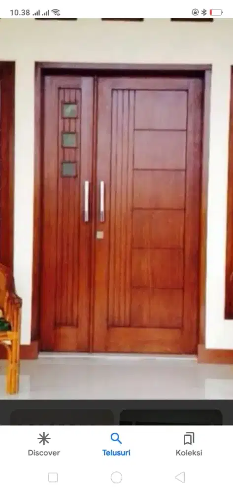 Kusen + pintu 2 + kusen jendela 2 dan daunya ready dari kayubekasborne