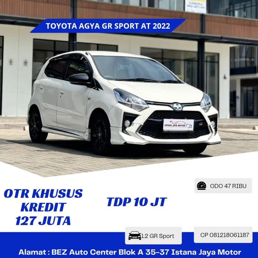 TOYOTA AGYA 1.2 GR SPORT AT 2022